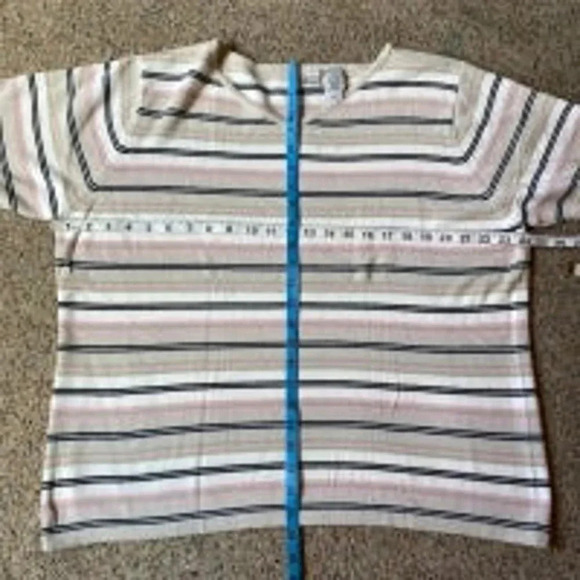 Villager Signature Liz Claiborne Casual Beach Summer Top Women Plus Size 1/1X - Picture 2 of 5